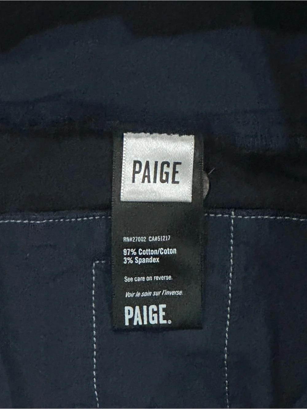 PAIGE Men's Mid Rise Stretch Chino Shorts Size 30 Dark Navy Blue 8.5” Inseam